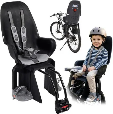 Productafbeelding van Kinderfietszadel 9-22 kg - 2-in-1 Fietszitje - Vijfpuntsveiligheidsgordels - Bevestigingsmethoden - Goedkeuring - Geschikt voor 9 maanden tot 5 jaar - Kinderzitje