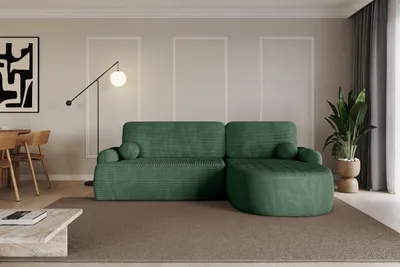 Produktbild von ALTDECOR Ecksofa mit Schlaffunktion und Bettkasten Corner Sofa Bett Eckcouch Couch L-Form Schlafcouch Ausziehbar Wohnlandschaft Schlafsofa Cauchsofa  LIRA-L - 264x172x89  Grün