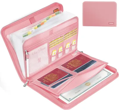 Imagen del producto de Elzusha - Archivador de documentos A4 con 13 compartimentos, ideal para guardar documentos de forma segura