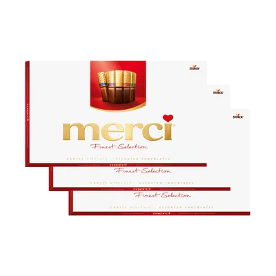Image de Storck merci Finest Selection Assortiment de chocolats 400g paquet de 3