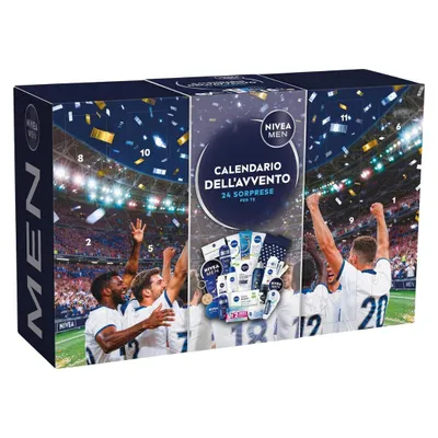 Produktbild von NIVEA MEN Adventskalender 2026 – Pflegeprodukte, Duschgel, Rasierschaum, Gesichtspflege für Mann, Männer, Herren, Weihnachten Kalender