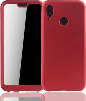 Produktbild von Handyhülle Schutzhülle für Huawei P20 Lite Full Case Cover Displayschutz 360 Rot