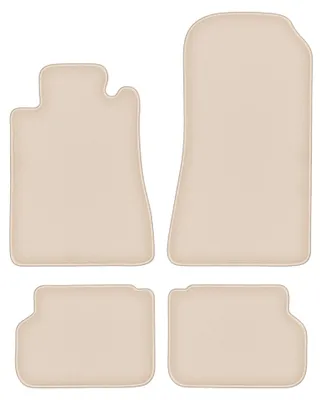 Productafbeelding van Velours automatten voor Mercedes CL W140 1991-1998 (coupé) – 4-delig, beige, op maat – Wielganizator FORTUNA