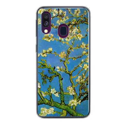 Produktbild von MuchoWow® Handyhülle Schutzhülle Hülle für Samsung Galaxy A40 Mandelblüte - Vincent van Gogh Silikon Softcase Handy Hülle - Handy-Tasche