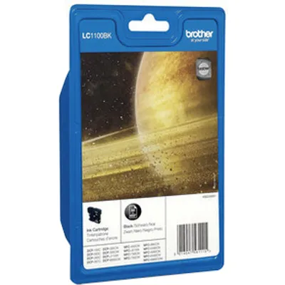 Produktbild von Brother LC1100BKBP - Schwarz - original - Blisterverpackung - Tintenpatrone - für Brother DCP-185, 385, 585, 6690, MFC-490, 5490, 5890, 6490, 990
