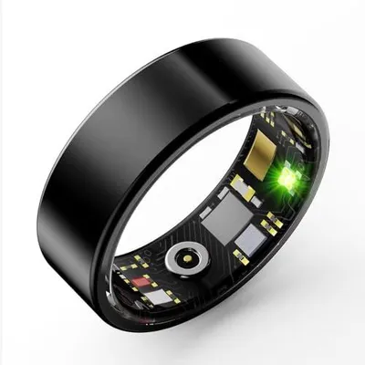 Produktbild von Smart Ring Blutdruckmessung Smartringe für Herren Damen IP68 Wasserdicht Android IOS Fitness Ring Tracker Schlaftracker Sport Ring mit Schrittzähler Kalorien Pulsmesser Herzfrequenz Sleep Tracker