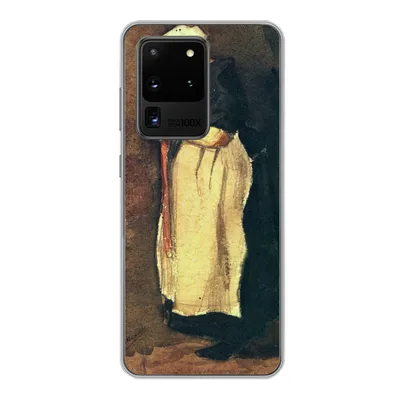 Produktbild von MuchoWow® Handyhülle Schutzhülle Hülle für Samsung Galaxy S20 Ultra Die Scheveningerin - Vincent van Gogh Silikon Softcase Handy Hülle - Karteninhaber