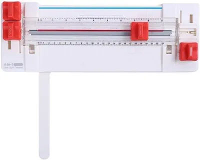 Produktbild von Famanu Papierschneider 4-in-1 - Vielfältige Schneidfunktionen - Lila