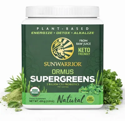Produktbild von Sunwarrior Ormus Super Greens, 226 g Dose, Natural