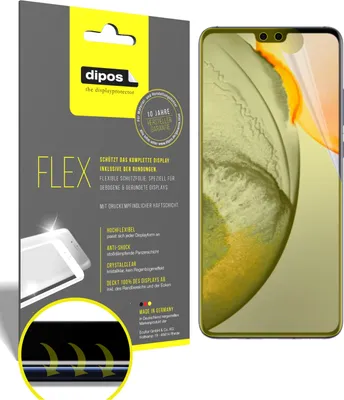 Produktbild von 3x Schutzfolie für Vivo S7 5G Folie, 100% Displayabdeckung, dipos Flex