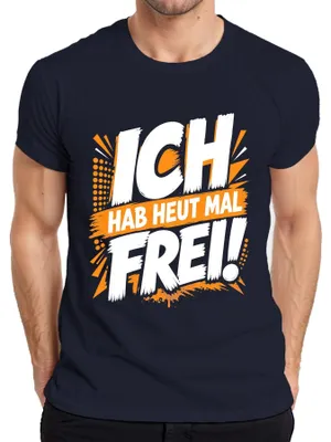 Obrázok produktu pre Dnes mám voľno. Tričko s nápisom "Voľno", sarkastický výrok, modrá farba, veľkosť XXL