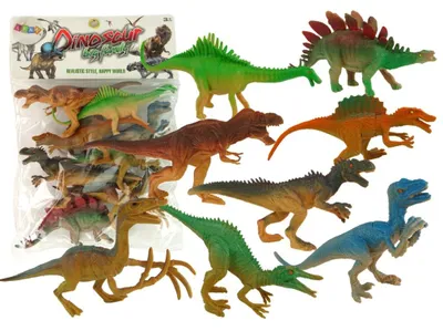 Immagine prodotto di Set di figure di animali del parco dei dinosauri 8 pezzi.