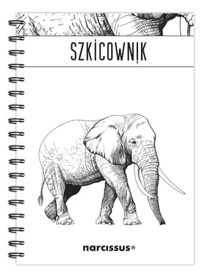 Immagine prodotto di Quaderno per schizzi B5 60k con rilegatura a spirale - Elefante