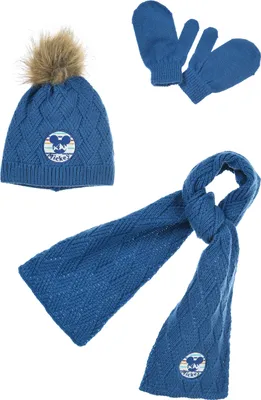 Produktbild von Mickey Mouse Kinder Winter Set 3 tlg. Mütze, Handschuhe und Schal Jungen, Farbe:Blau, Größe:48