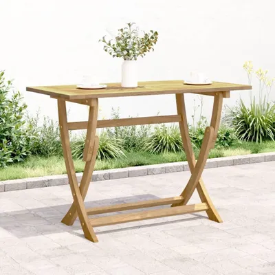 Immagine prodotto di Tavolo da giardino pieghevole in legno di acacia massello, dimensioni 110 x 55 x 75 cm