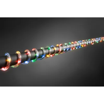 Zdjęcie produktu dla Konstsmide - Lampa linowa LED, 6m, z czujnikiem światła i timerem 6h i 9h, 96 kolorowych diod, zasilana bateryjnie, zewnętrzna (IP44), 4 x D 1.5V (bez)