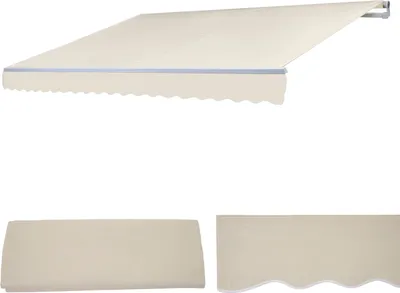 Obrázek produktu pro Náhradní potah pro markýzu T791, náhradní potah pro markýzu se sklopným ramenem, 4,5x3m  Polyester krémový