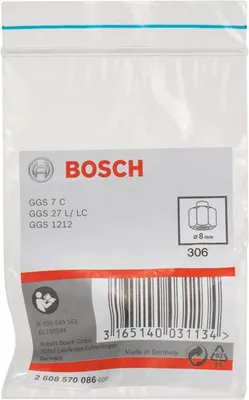 Produktbild von Spannzange mit Spannmutter, 8 mm, für Bosch-Geradschleifer