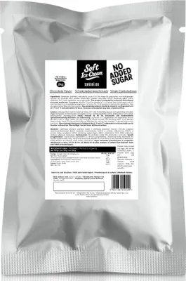 Produktbild von Sansei Soft-Eis Pulver für Eismaschine Softeispulver Speiseeispulver Ohne Zuckerzusatz Schokolade 2 kg 2:5 für 7 Kg