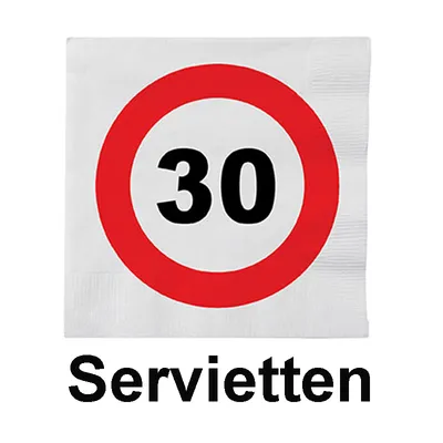 Produktbild von 20 Zone 30 Servietten 33 x 33cm