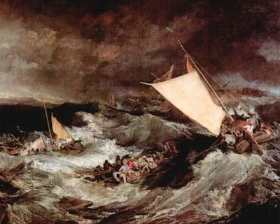 Produktbild von Joseph William Turner Kunstdruck Bild - Schiffbruch, 1805 (40 x 50 cm)
