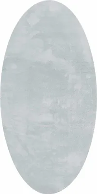 Image de vidaXL Tapis ovales HUARTE Gris 100 x 200 cm 100 % polyester