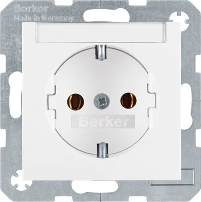 Obrázok produktu pre Berker 47501909 Steckdose Schuko, Typ F, Biela, Termoplastik, IP20, 250 V, 16 A