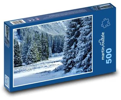 Obrázek produktu pro Puzzle 500 Stromy pod sněhem - zima, les - martinpuzzle