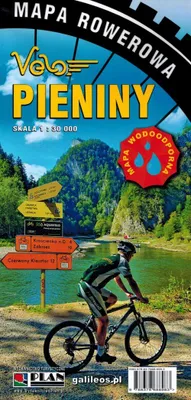 Produktbild von Pieniny 1:30.000. Laminierte Velo-Radkarte. Ausgabe 2024. Galileos