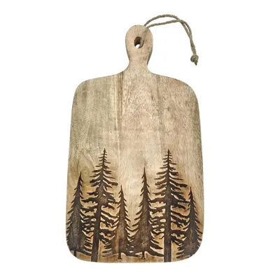 Obrázok produktu pre Dekoratívna doska podnos z mangového dreva podnos na sviečky z lesného stromu 38x21 cm podnos z mangového dreva