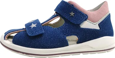 Image de Superfit Boomerang, sandales pour filles, modèle Minilette, couleur bleue, chaussures de loisirs
