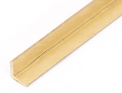 Immagine prodotto di Profilo in ottone, forma a L, dimensioni 2x2 mm, lunghezza 1 metro