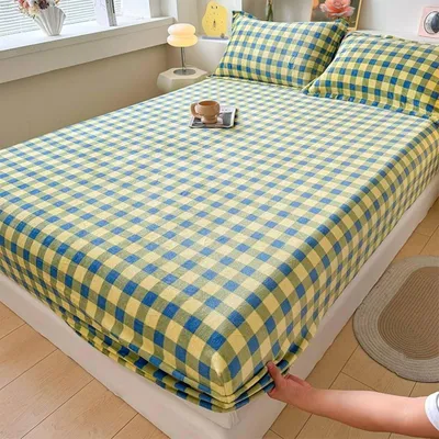 Immagine prodotto di Lenzuolo con angoli, 90 x 200 cm, in velluto, per letti a molle