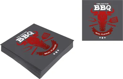 Produktbild von 5 x 20 Servietten BBQ 33 x 33 cm
