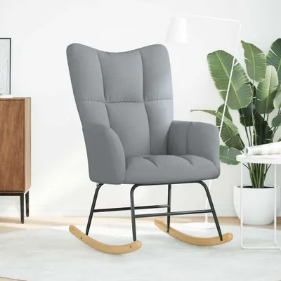 Obrázok produktu pre hojdacie kreslo vidaXL Light Grey Fabric