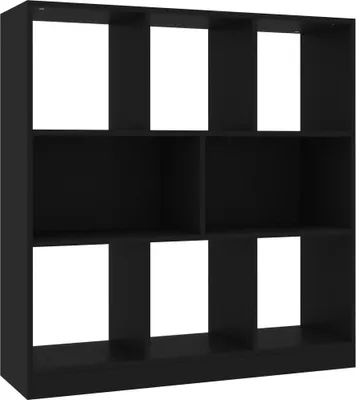 Zdjęcie produktu dla VidaXL 800172, Czarny, 8 pół., Drewno, Drewno, 975 mm, 295 mm