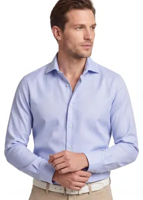 Produktbild von Bügelfreies Ledub Hemd Modern Fit hellblau