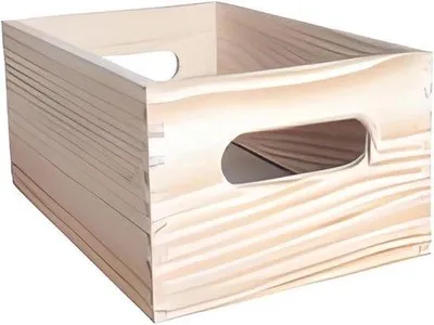 Produktbild von Famanu Aufbewahrungsbox aus massivem Kiefernholz 30x20x15 cm - Platzsparend und Funktional