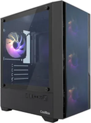 Obrázok produktu pre CoolBox GM220 MPFusion, Micro Tower, PC, Čierna, micro ATX, Mini-ITX, Plast, Oceľ, Temperované sklo, Hranie