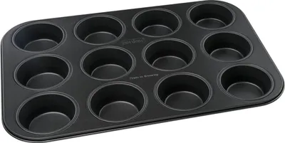 Image de Moule à muffins 12 empreintes 38 x 26 cm Zenker Black Metallic