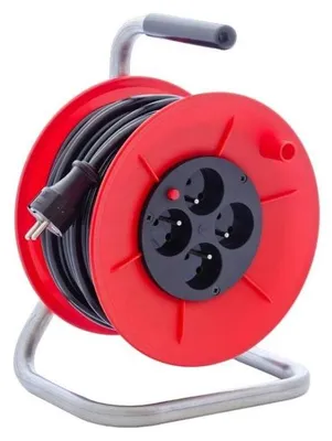 Image de Rallonge BASIC PKB230Z, 25m / 230V, bobine, 4 prises de courant