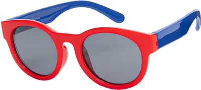 Produktbild von City Sonnen Brille Mädchen Kinder UV Schutz 400 Retro Modern Aviator Desginer 30453 Rot-Blau