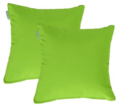 Produktbild von Garten Dekokissen – Wasserabweisendes Outdoor Kissen mit weicher Komfortfüllung – Zierkissen für Gartenmöbel, Terrasse und Balkon - 2 Stück