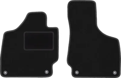 Immagine prodotto di Wielganizator tappetini auto velours anteriori adatto per Audi TT II 8J (2006-2014, cabrio, roadster, coupé) neri, set 2 pz, con fissaggi