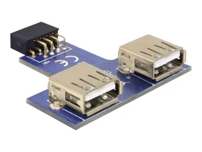 Immagine prodotto di Delock 41824 DELOCK USB Adapter Pinheader -> 2x A Bu/Bu nebeneinander