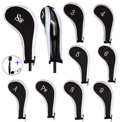 Produktbild von Solidchoice – 10-teiliges Golfset mit Abdeckung für Golfschläger und Bürste