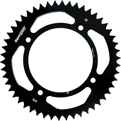Produktbild von Alu-Kettenrad Supersprox 428 - 50Z (schwarz) RAL-898:50-BLK|ID 110,0 LK 132,0 4-Loch