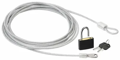 Image de Câble en acier gainé 3 m avec cadenas