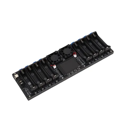 Image de testeur de piles 18650 à 8 canaux Écran TFT de 2,4 pouces Test de capacité des piles avec fonctionnalité multi-mode Sécurité améliorée et affichage intuitif