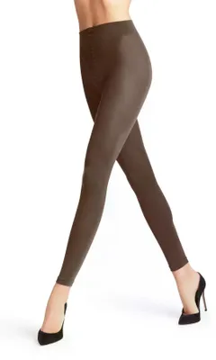Productafbeelding van FALKE dames leggings, model Softmerino W, van wol en katoen, effen kleur, 1 stuk, bruin
